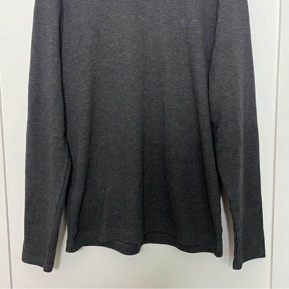 Original Penguin Sweater Mens Large Gray Long Sleeve Pullover Crew Cotton Blend - Picture 3 of 12